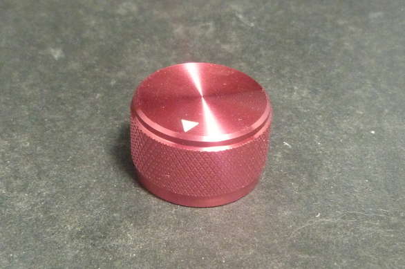25mm Solid Aluminium Anodised Knob - 6mm Shaft