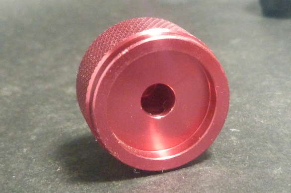 25mm Solid Aluminium Anodised Knob - 6mm Shaft