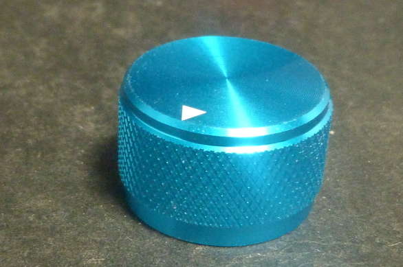 25mm Solid Aluminium Anodised Knob - 6mm Shaft