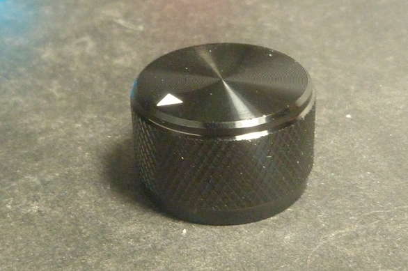 25mm Solid Aluminium Anodised Knob - 6mm Shaft