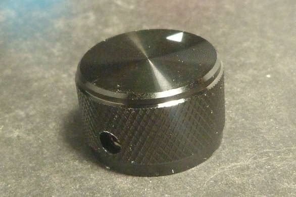 25mm Solid Aluminium Anodised Knob - 6mm Shaft