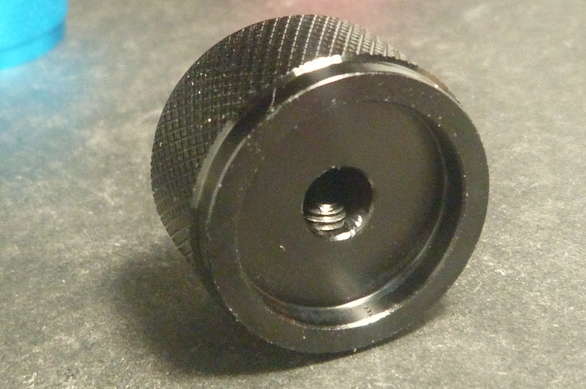 25mm Solid Aluminium Anodised Knob - 6mm Shaft