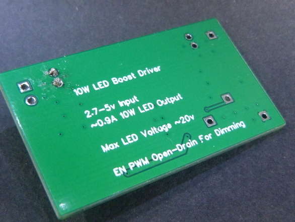10W Led Driver 2.7-5v Input, Boost To 800-900mA  9-20v Output