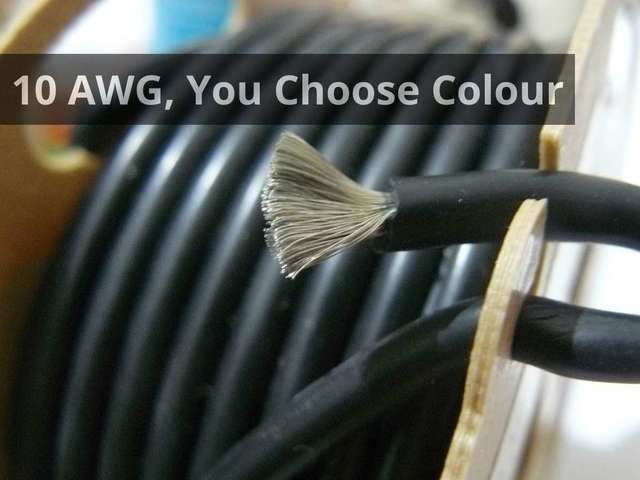 Silicone Wire 10AWG Per 50cm Super Flexible - You Choose Colour