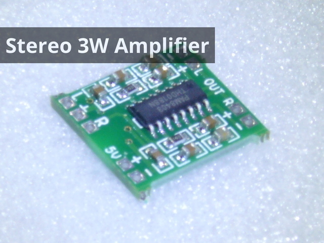 Stereo 3W Audio Amplifier Module