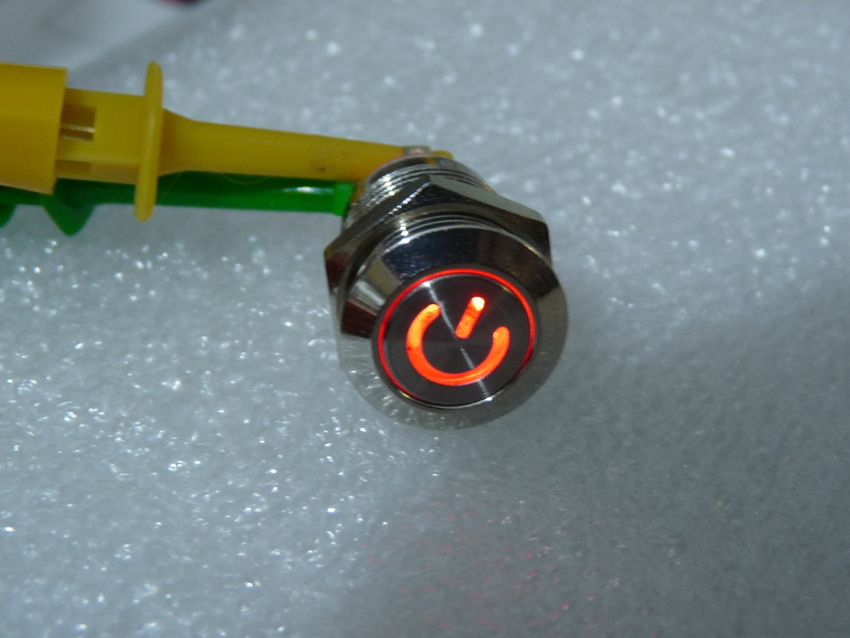 Small Led Flush Metal Push Button, 12mm Hole, Various Styles Available ...