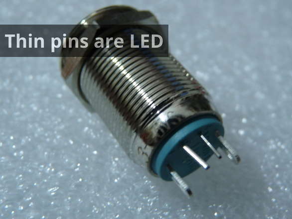 Thin pins are LED