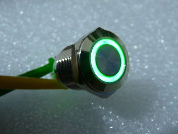 Small Led Flush Metal Push Button, 12mm Hole, Various Styles Available