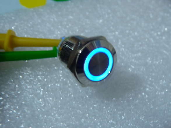 Small Led Flush Metal Push Button, 12mm Hole, Various Styles Available