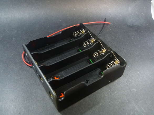 18650 (etc) 4 Cell Parallel Lithium Ion Holder