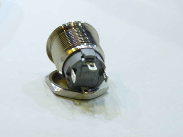 CLEARANCE Large Led Flush Metal Push Button, 19mm Hole, Various Styles, SPST