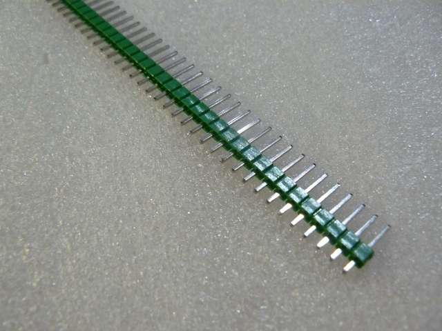 Male Straight (Vertical) Green PCB Headers Through Hole Stock Up Pack - 5 Pieces Per Pack