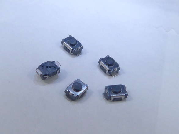 (5 of) Miniature SMD Tact Switch Button Surface Mount 4x3x2 mm