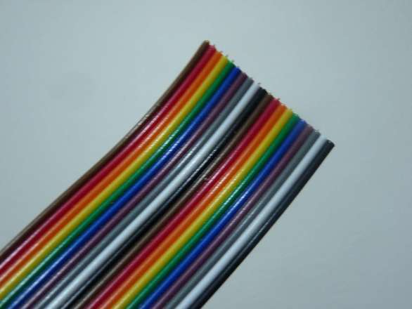 Ribbon Cable / Rainbow Cable - 27 AWG - Per 50cm