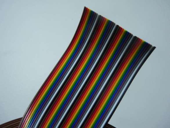 Ribbon Cable / Rainbow Cable - 27 AWG - Per 50cm