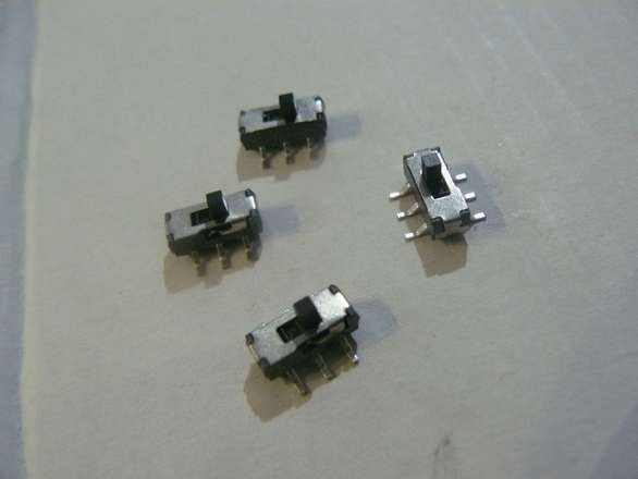 (4 of) Mini SMD Toggle Slide Switch 9x4x5.5mm DPDT