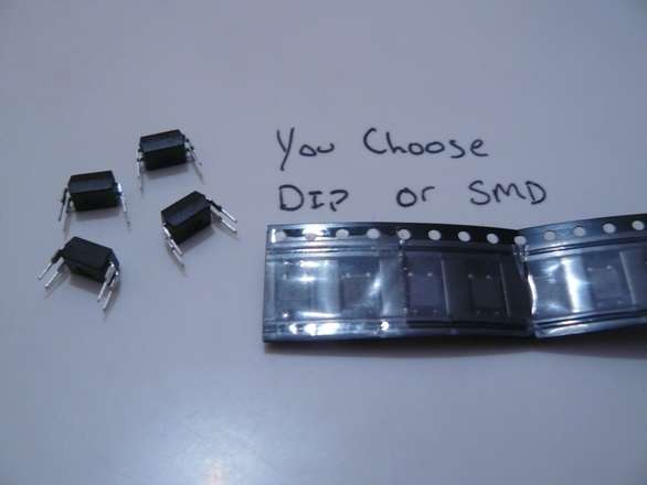 (4 of) Optocoupler, you choose SMD or DIP