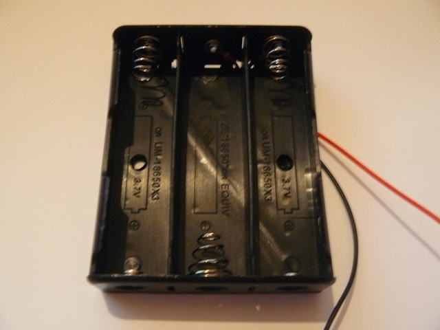 18650 (etc) 3 Cell Series Lithium Ion Holder