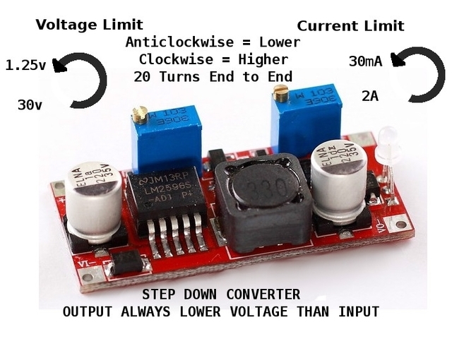 Constant Current/Voltage Step Down DC-DC Converter