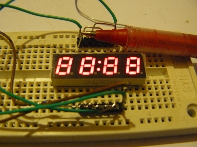 Miniature 4 Digit 7 Segment Display with Colon