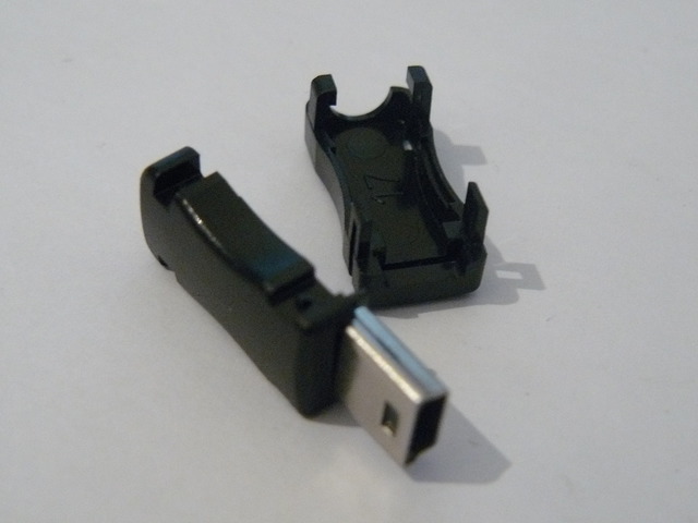 USB Mini-B Male Plug Solderable