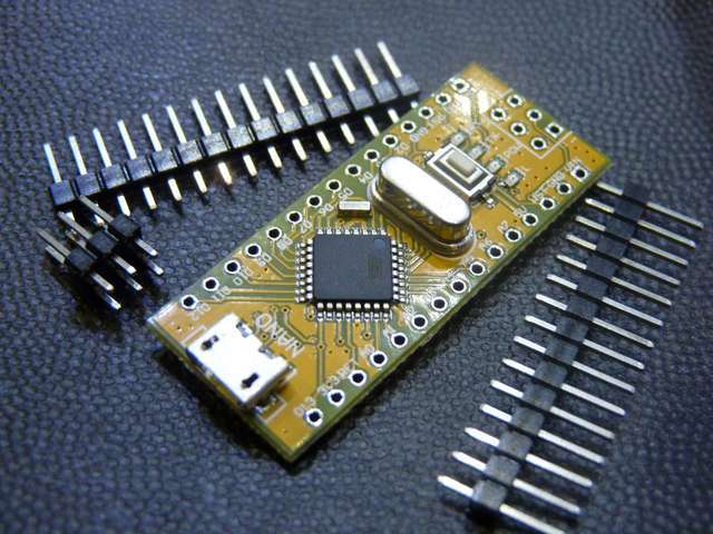 Arduino Nano Compatible, USB Built In (CH340), Yellow, MicroUSB