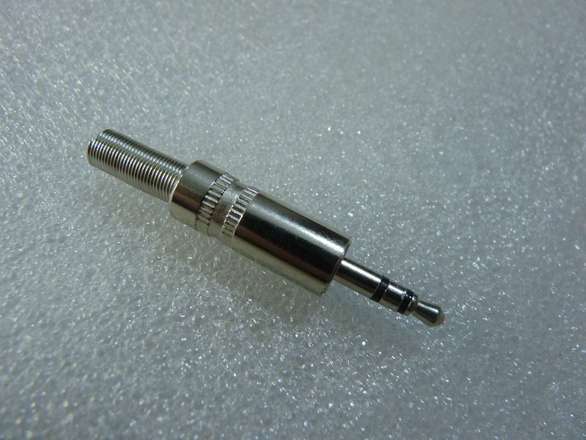 3.5mm Stereo Audio TRS Headphone Plug Metal With Strain Relief