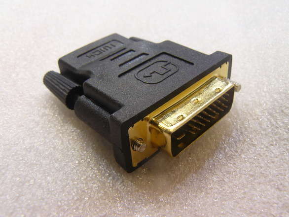 HDMI Cable to DVI-D Plug Adapter (eg Connect DVI Monitor to HDMI Video Card)