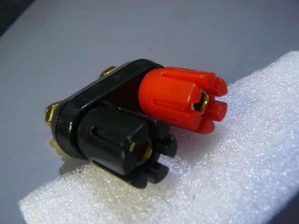Dual Binding Posts, Cross Drilled, Accept 4mm Banana, Or Wires