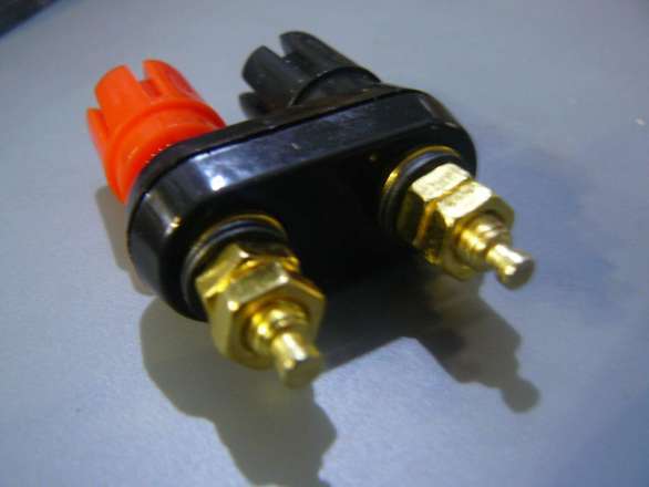 Dual Binding Posts, Cross Drilled, Accept 4mm Banana, Or Wires