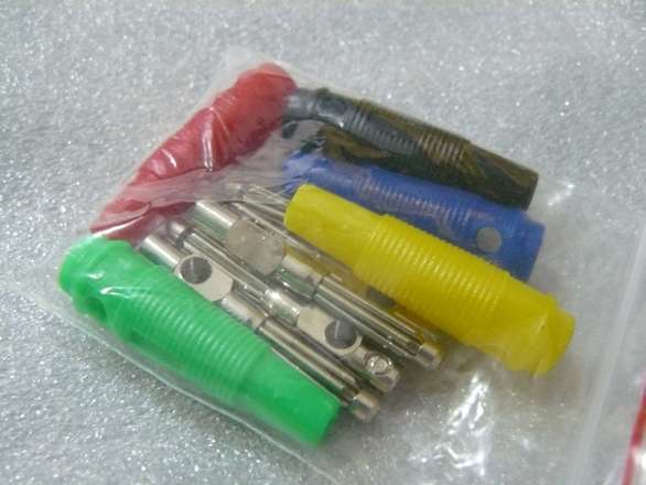 (5 of) Banana Plugs, High Current, Excellent Contact and Quality