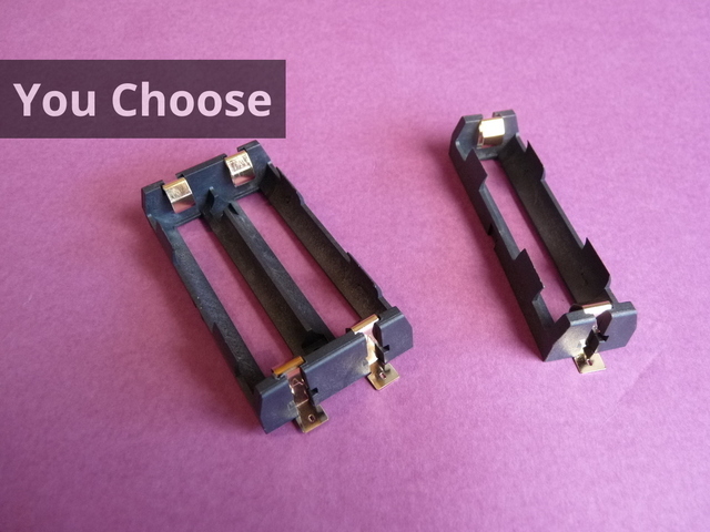 18650 Battery Cell Surface Mount PCB Mount Cell Holder - You Choose