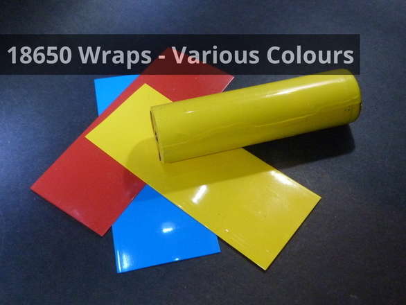 18650 Cell Heat Shrink Wrap Sleeve - 5/Pack