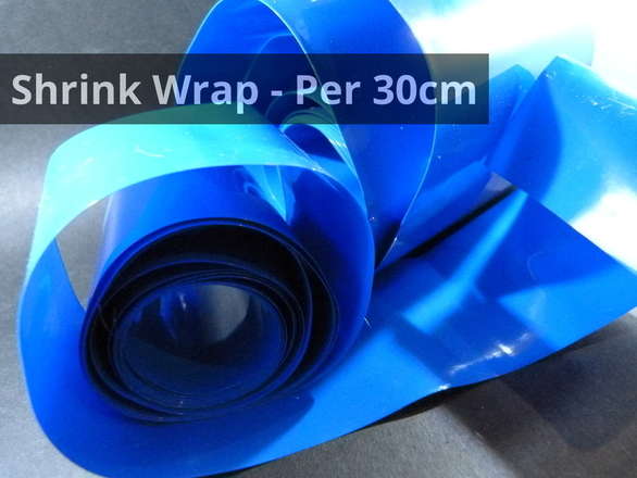 DIY 18650 Battery Pack Heat Shrink Wrap Sleeve - Many Sizes You Choose Per 30cm