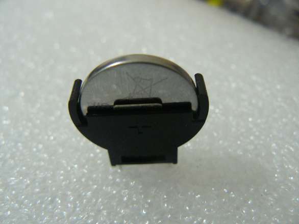 CR2032 (etc) Button Cell Vertical PCB Mount Holder