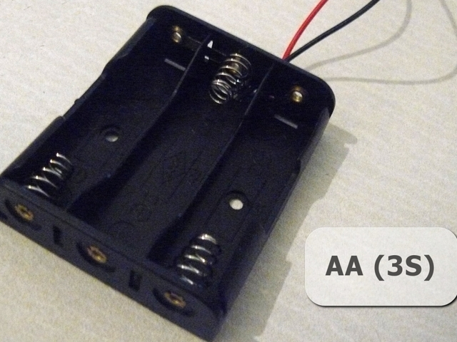 AA Battery 3 Cell Series Holder