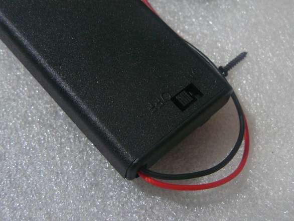 AA Battery 2 Cell Series Holder with Lid, Screw and Switch
