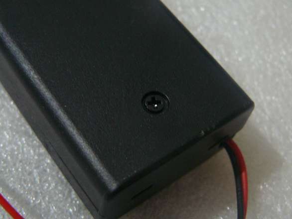 AA Battery 2 Cell Series Holder with Lid, Screw and Switch