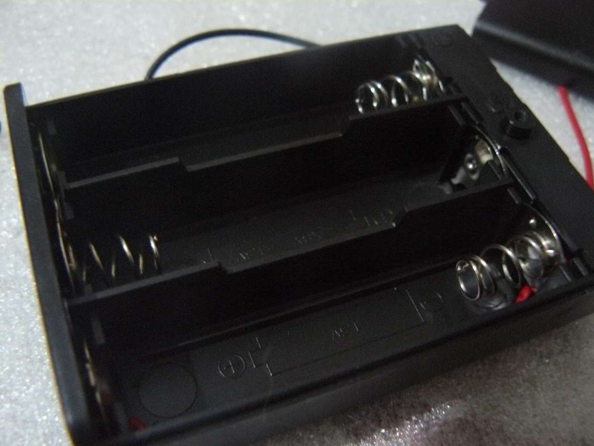 AA Battery 3 Cell Series Holder with Lid, Screw and Switch Buy Online