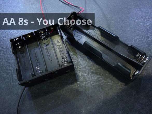 AA Battery 8 Cell Series Holder
