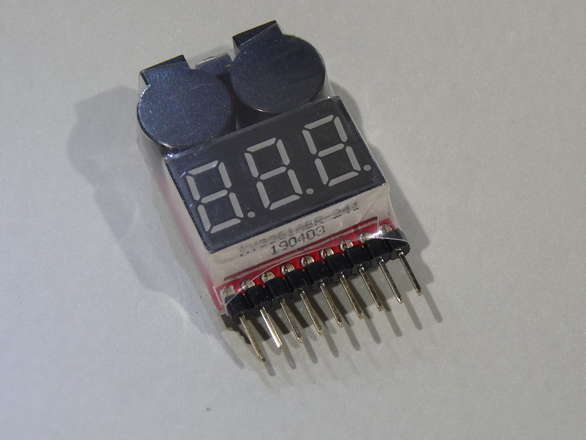 Lithium Ion Lipo Battery Voltage Tester Alarm 1S to 8S