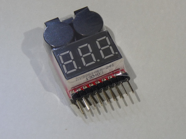 Lithium Ion Lipo Battery Voltage Tester Alarm 1S to 8S