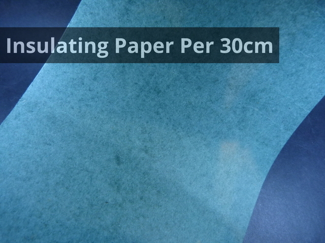18650 Insulator Barley Paper Self Adhesive 120mm Wide Per 30cm