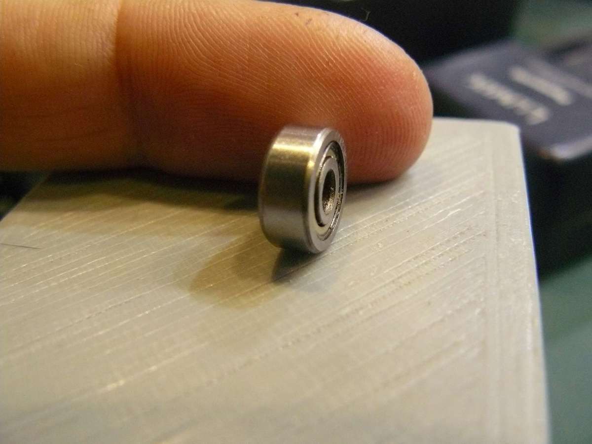 (2 of) 603ZZ 3mm (inside) roller bearing (3mm ID, 9mm OD, 5mm Thick