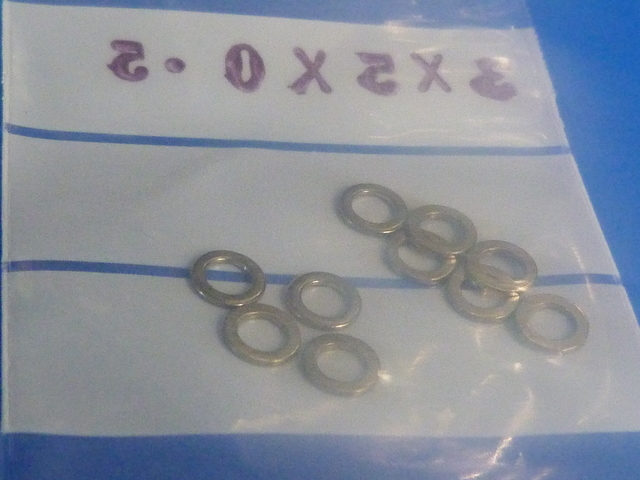 3x5mm - 0.5mm Thick Bearing Shim Washers