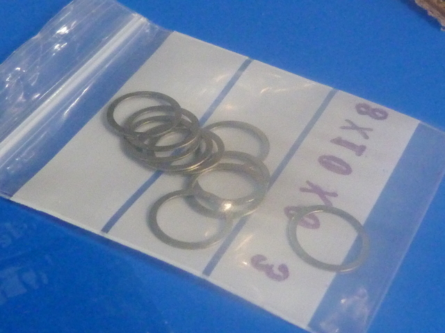 8x10mm - 0.3mm Thick Bearing Shim Washers