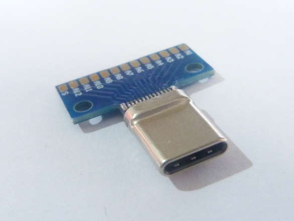 USB Type-C Male Plug Breakout Board