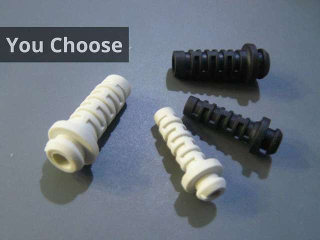 5.5mm Black Flexible Rubber Strain Relief