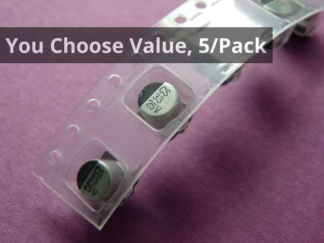 Electrolytic Capacitors, Surface Mount, You Choose Value