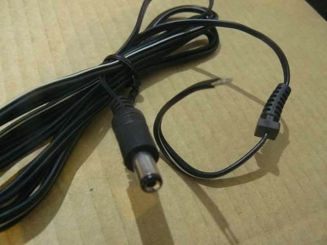 DC Power 5.5/2.1mm Plug (9.5mm) Prewired With 1.5m and Strain Relief